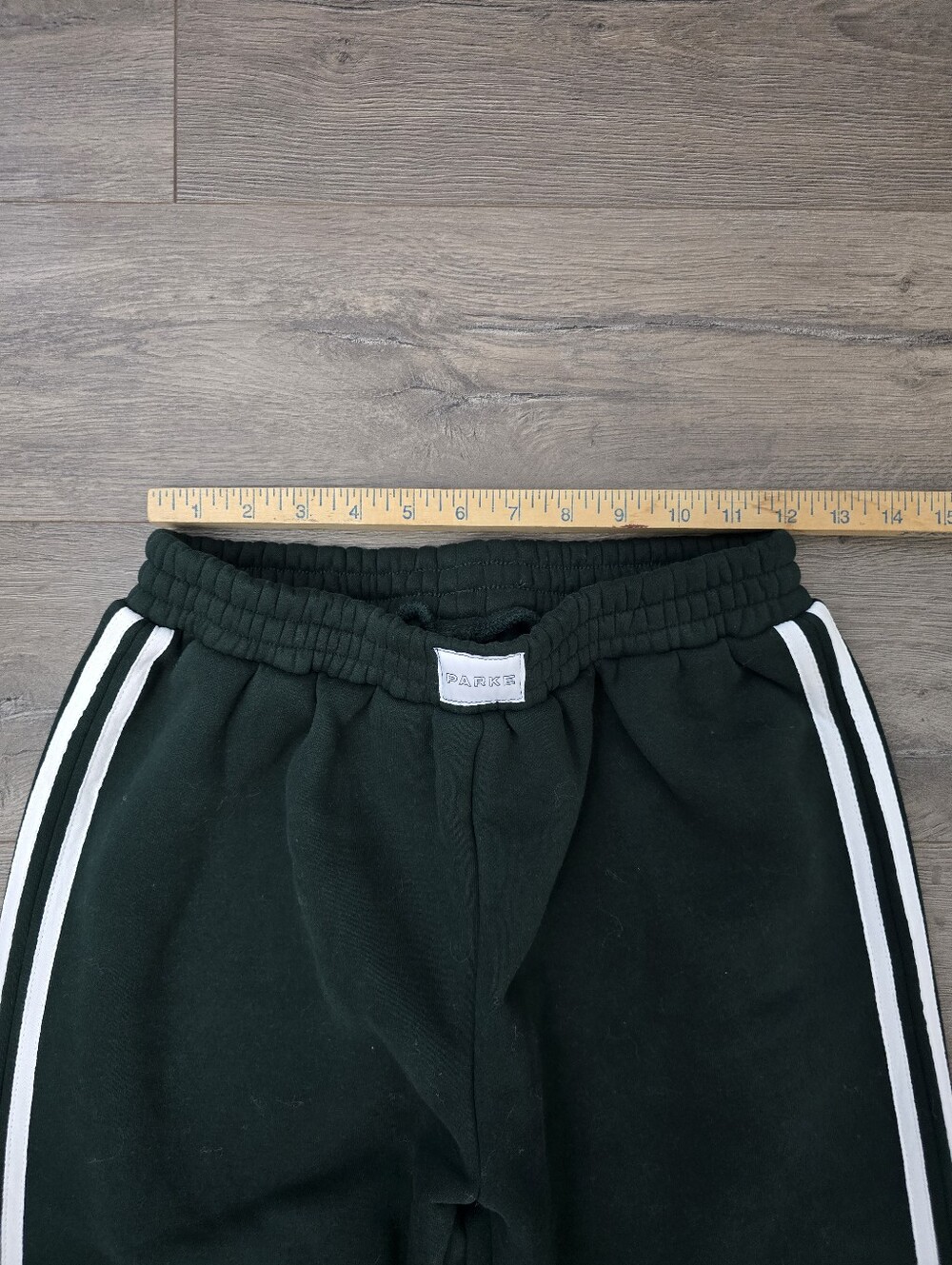Dark green PARKE fleece set Sporty Stripes Comfy Preppy Trendy Athleisure Active - Picture 12 of 16